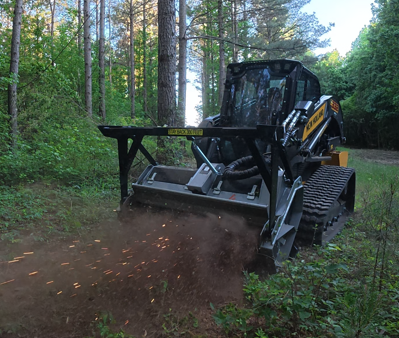 Forestry mulching and land clearing operation
