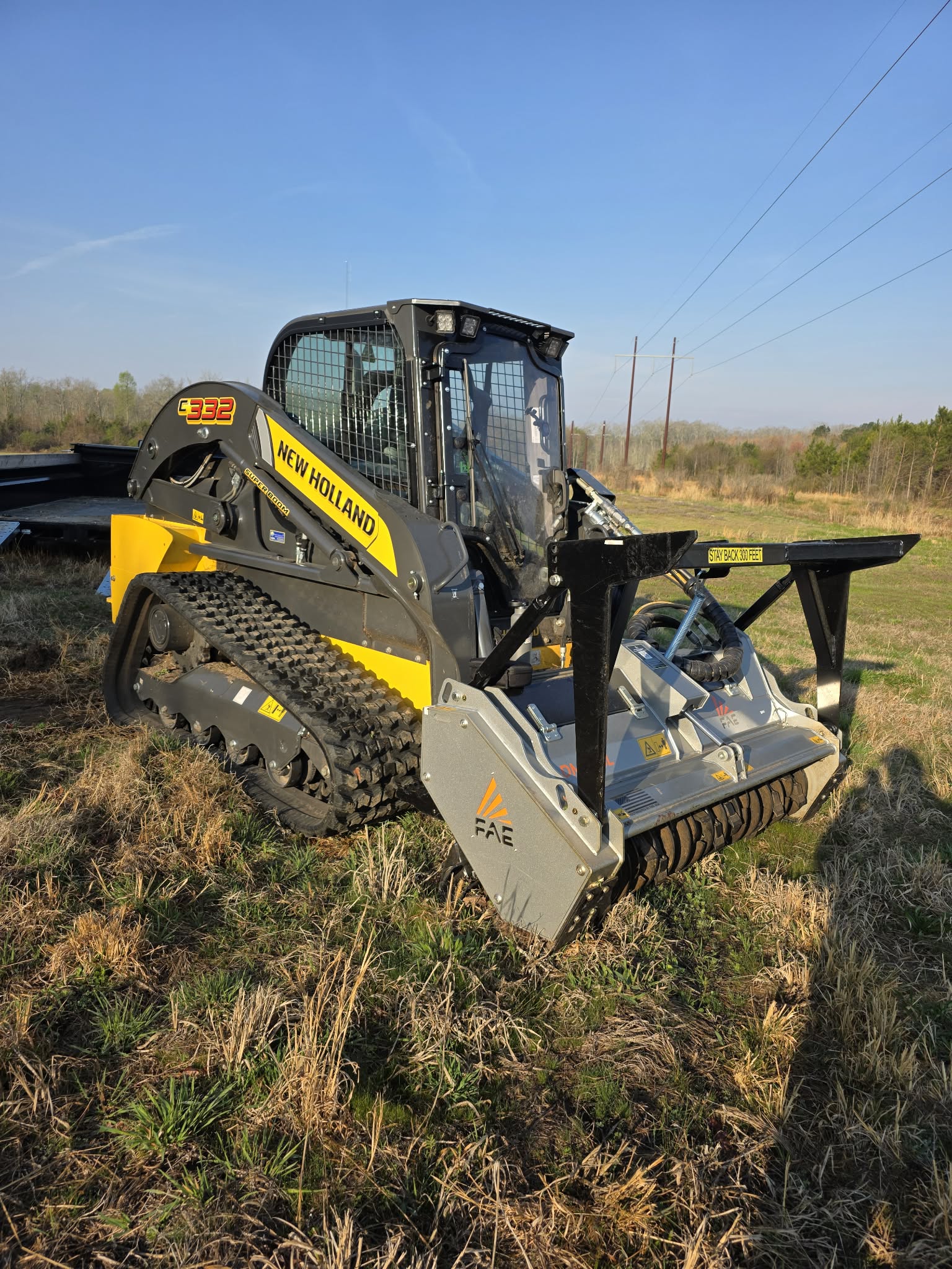 Forestry mulching equipment clearing land in Charlotte Metro NC